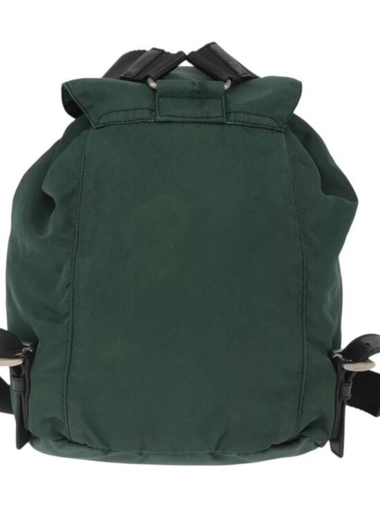 PRADA Backpack Nylon Green Silver Auth ki6395 main image 14